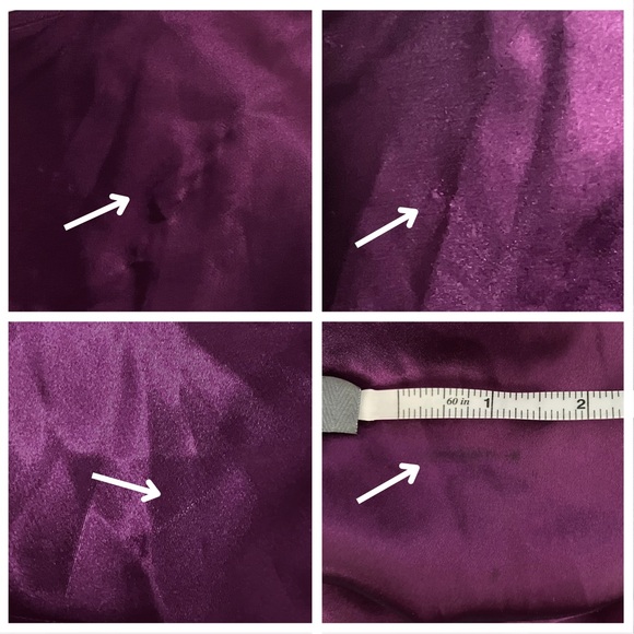 Vintage Y2K Maroon Purple Satin Cami Going Out Top Lace Small Fairycore Lingerie - Picture 9 of 9